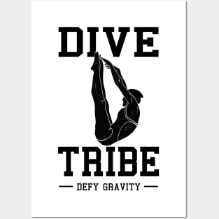 Womens Dive Tribe 2 Womens Springboard Platform Diver Posters and Art